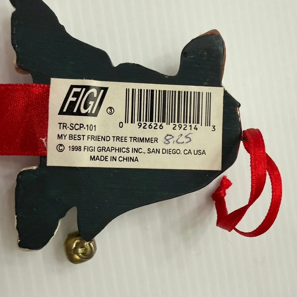 1998 FIGI Basset Hound Christmas Tree Ornament 